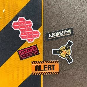 ACHTUNG 注意 (KUNONI EVANGELION STICKER PACK)